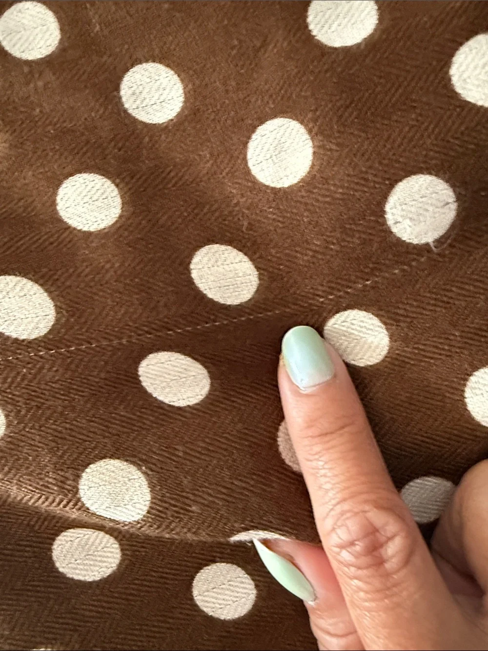 Brown Polka Dot Scarf- true love